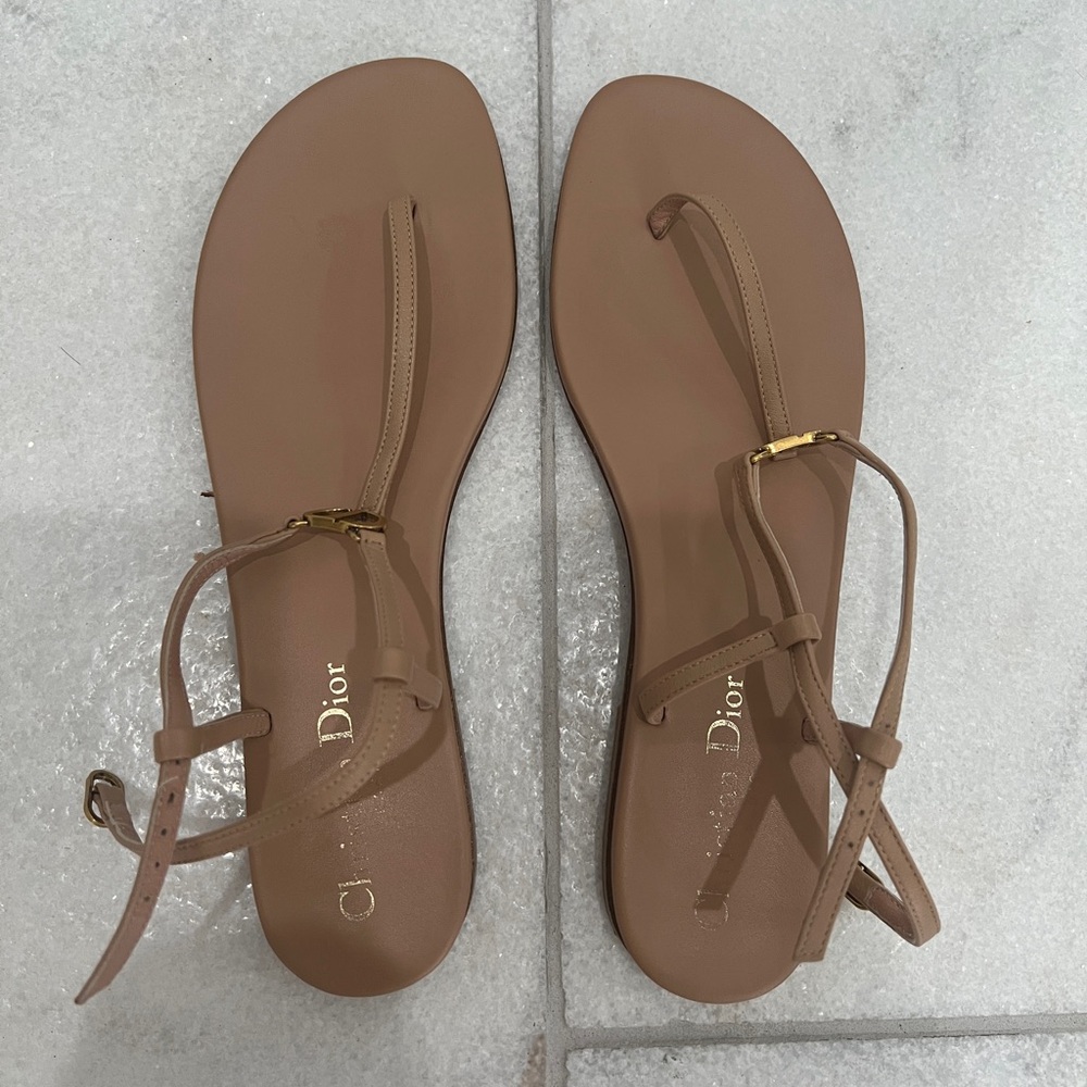Christian Dior women’s T strap sandals - Picture 2 of 7